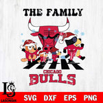 Chicago Bulls Family Bluey Christmas Svg Eps Dxf Png File, Digital Download