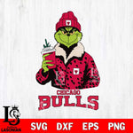 Chicago Bulls Grinch Leopard Svg Eps Dxf Png File, Digital Download, Instant Download