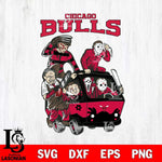 Chicago Bulls Jason Voorhees Horror 10 Svg Eps Dxf Png File, NBA svg, Digital Download, Instant Download