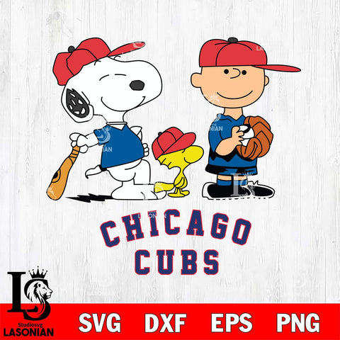 Chicago Cubs Game the Peanuts Sport Svg Eps Dxf Png File, MLB File Cut,Digital Download,Instant Download,MLB Svg Files