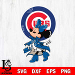 Chicago Cubs Glamorous Minnie Svg Eps Dxf Png File, Digital Download, Instant Download