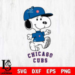 Chicago Cubs Snoopy Baseball Svg Eps Dxf Png File, MLB File Cut,Digital Download,Instant Download,MLB Svg Files