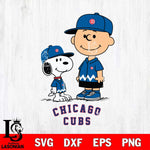 Chicago Cubs snoopy and charlie brown Sport Baseball Svg Eps Dxf Png File, MLB File Cut,Digital Download,Instant Download,MLB Svg Files