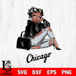 Chicago White Sox Awesome Black Fan Girl Betty Boop