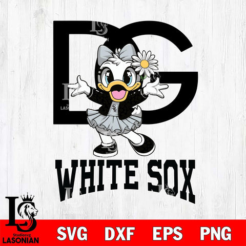 Chicago White Sox Dolce And Gabbana Daisy Duck Disney Svg Eps Dxf Png File, Digital Download, Instant Download
