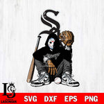 Chicago White Sox MLB Jason Voorhees Halloween SVG Svg Eps Dxf Png File, Digital Download, Instant Download