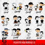 Chicago White Sox Peanuts MLB Bundle 12 Svg Eps Dxf Png File,Bundle MLB File Cut,Digital Download,Instant Download,MLB Svg Files