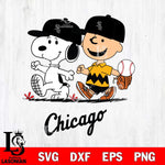 Chicago White Sox Peanuts Sport walk Svg Eps Dxf Png File, MLB File Cut,Digital Download,Instant Download,MLB Svg Files