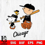 Chicago White Sox Peanuts Top Sport Svg Eps Dxf Png File, MLB File Cut,Digital Download,Instant Download,MLB Svg Files