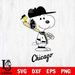 Chicago White Sox Snoopy sport Svg Eps Dxf Png File, MLB File Cut,Digital Download,Instant Download,MLB Svg Files