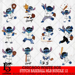 Chicago White Sox Stitch Baseball MLB Bundle 12 SVG DXF EPS PNG FILE, bundle MLB File Cut, Digital Download,Instant Download, Silhouette, Cricut