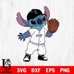 Chicago White Sox Stitch baseball cute SVG DXF EPS PNG FILE, MLB File Cut, Digital Download,Instant Download, Silhouette, Stitch Cricut