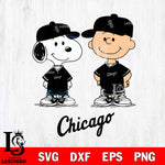 Chicago White Sox snoopy and charlie brown baseball Svg Eps Dxf Png File, MLB File Cut,Digital Download,Instant Download,MLB Svg Files