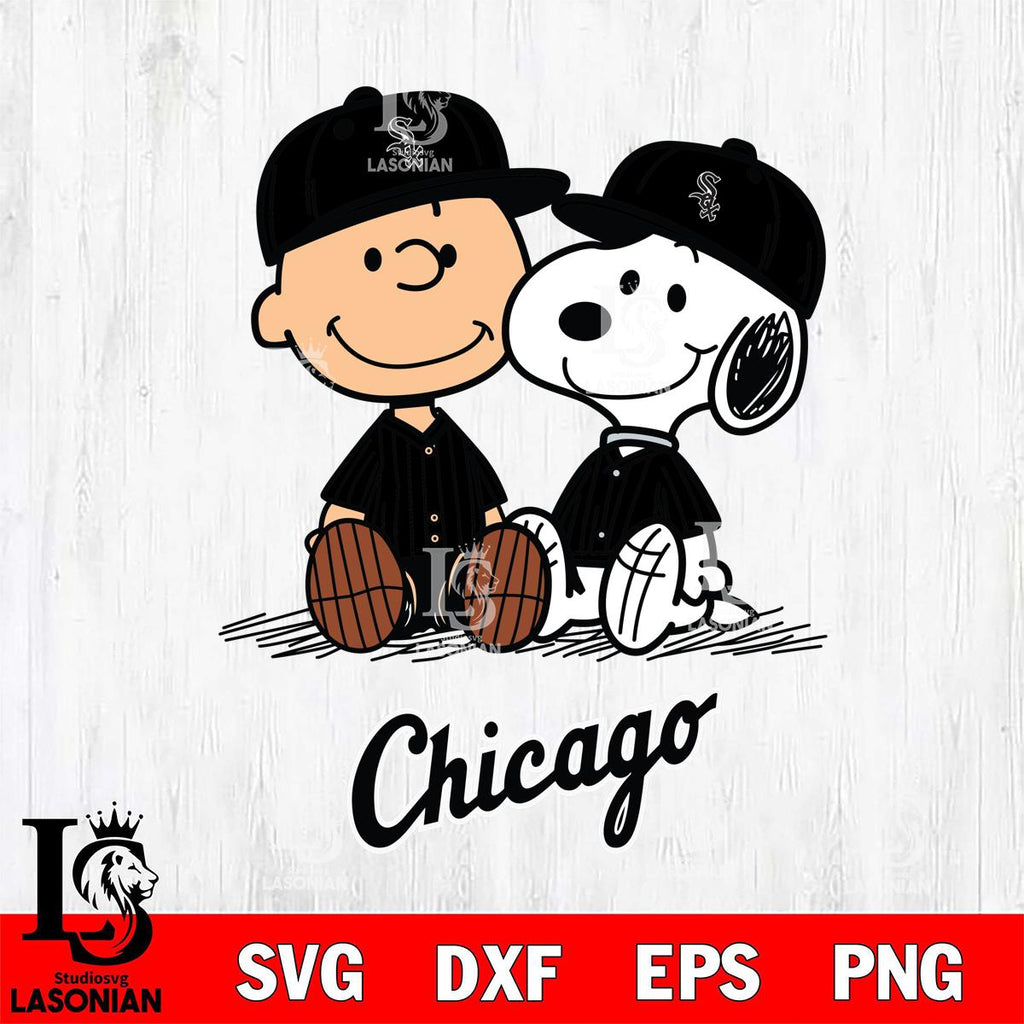 Chicago White Sox snoopy and charlie brown sit baseball – lasoniansvg