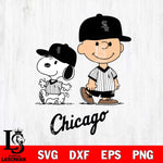 Chicago White Sox snoopy and charlie brown sport Svg Eps Dxf Png File, MLB File Cut,Digital Download,Instant Download,MLB Svg Files