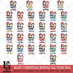 Christmas Bluey Family Sport NBA Cricut , Christmas Svg , Bluey svg , Digital Download, dxf eps png pdf file