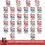 Christmas Bluey Santa Family NBA Cricut , Christmas Svg , Bluey svg , Digital Download, dxf eps png pdf file