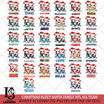 Christmas Bluey Santa Family NFL ALL TEAM Svg Eps Dxf Png File,Cut Svg Files, Digital File, Sublimation
