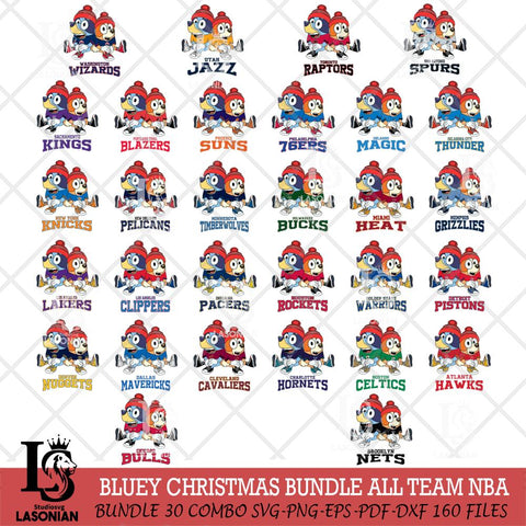 Christmas Bluey & Bingo Sit NBA Cricut , Christmas Svg , Bluey svg , Digital Download, dxf eps png pdf file