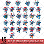 Christmas Stitch With Tumbler MLB ALL TEAM SVG DXF EPS PNG file, Cut file cricut, Instant Download