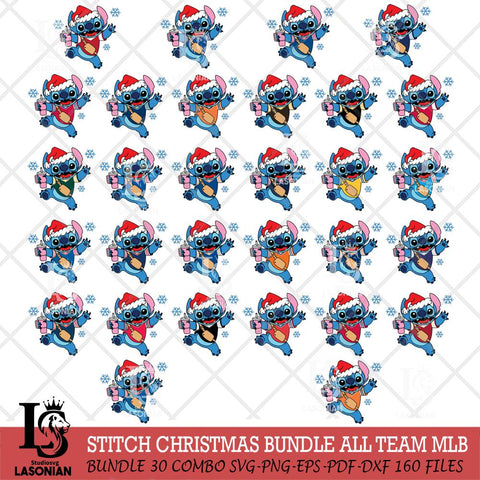 Christmas Stitch With Tumbler MLB ALL TEAM SVG DXF EPS PNG file, Cut file cricut, Instant Download