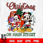 Christmas on main street SVG DXF EPS PNG FILE,Christmas SVG, Disney Digital Download,Instant Download, Silhouette