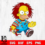 Chucky Simpson SVG DXF EPS PNG FILE, Halloween File Cut, Digital Download,Instant Download, Silhouette,Horror Cricut