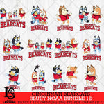 Cincinnati Bearcats Bluey Dace Mode NCAA Bundle 12 SVG Eps Dxf Png File, Digital Download, Instant Download