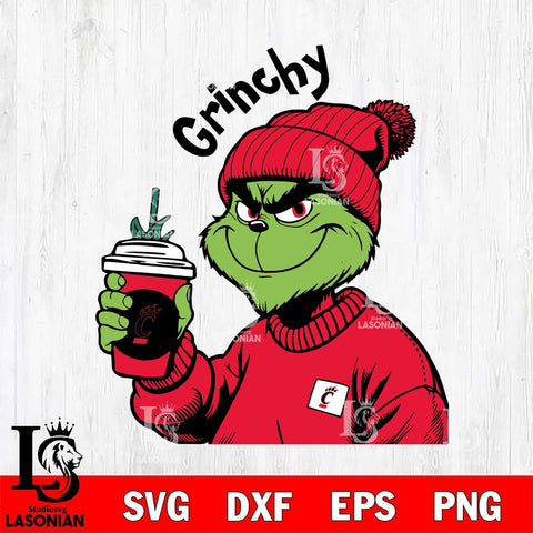 Cincinnati Bearcats Boujee Grinch 10 Svg Eps Dxf Png File, Digital Download, Instant Download