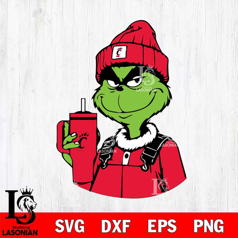 Cincinnati Bearcats Boujee Grinch 2 Svg Eps Dxf Png File, Digital Download, Instant Download