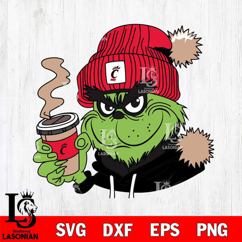 Cincinnati Bearcats Boujee Grinch 4 Svg Eps Dxf Png File, Digital Download, Instant Download