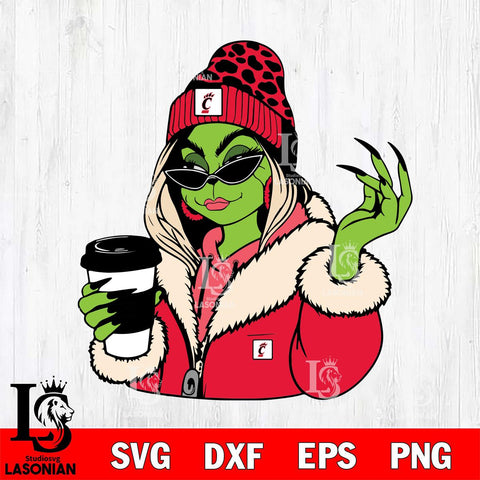 Cincinnati Bearcats Boujee Grinch 9 Svg Eps Dxf Png File, Digital Download, Instant Download