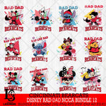 Cincinnati Bearcats Disney Rad Dad NCAA Bundle 12 SVG DXF EPS PNG FILE, BUNDLE NCAA Disney Father day File Cut,Digital Download,Instant Download,Disney Svg Files