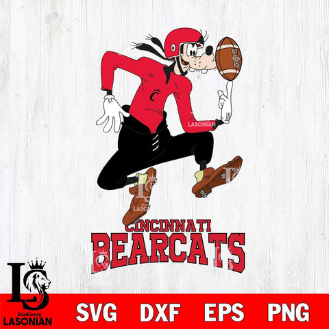 Cincinnati Bearcats Goofy Circus Football SVG DXF EPS PNG FILE,NCAA svg ,Football Digital Download,Instant Download, Silhouette
