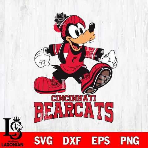 Cincinnati Bearcats Goofy Cool Sport SVG DXF EPS PNG FILE,NCAA svg ,Football Digital Download,Instant Download, Silhouette