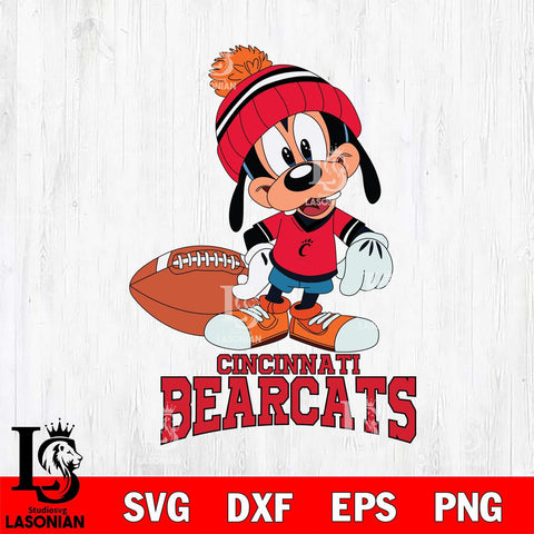 Cincinnati Bearcats Goofy Football SVG DXF EPS PNG FILE,NCAA svg ,Football Digital Download,Instant Download, Silhouette