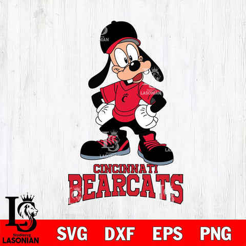 Cincinnati Bearcats Goofy Sport SVG DXF EPS PNG FILE,NCAA svg ,Football Digital Download,Instant Download, Silhouette
