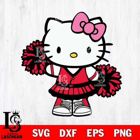 Cincinnati Bearcats Hello Kitty Cheerleader 11 Svg Eps Dxf Png File, Digital Download, Instant Download