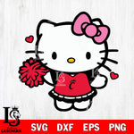 Cincinnati Bearcats Hello Kitty Cheerleader 6 Svg Eps Dxf Png File, Digital Download, Instant Download