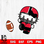 Cincinnati Bearcats Hello Kitty sport 12 Svg Eps Dxf Png File, NCAA svg, Digital Download, Instant Download