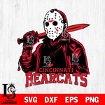 Cincinnati Bearcats Jason Voorhees Horror 12 Svg Eps Dxf Png File, NCAA svg, Digital Download, Instant Download