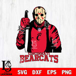 Cincinnati Bearcats Jason Voorhees Horror 3 Svg Eps Dxf Png File, NCAA svg, Digital Download, Instant Download
