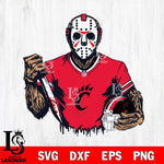 Cincinnati Bearcats Jason Voorhees Horror 5 Svg Eps Dxf Png File, NCAA svg, Digital Download, Instant Download