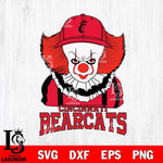 Cincinnati Bearcats Pennywise Horror Sport 10 Svg Eps Dxf Png File, Digital Download