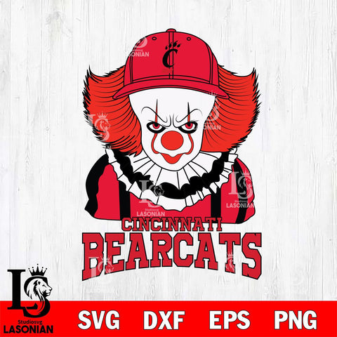 Cincinnati Bearcats Pennywise Horror Sport 10 Svg Eps Dxf Png File, Digital Download