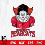 Cincinnati Bearcats Pennywise Horror Sport 7 Svg Eps Dxf Png File, Digital Download