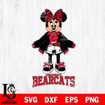 Cincinnati Bearcats Style Minnie Disney Svg Eps Dxf Png File, Digital Download, Instant Download