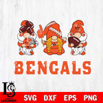 Cincinnati Bengals 3 Gnomes Football Svg Eps Dxf Png File, Digital Download, Instant Download
