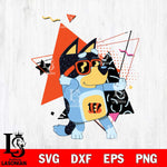 Cincinnati Bengals Bluey 4 NFL Svg Eps Dxf Png File, Digital Download, Instant Download