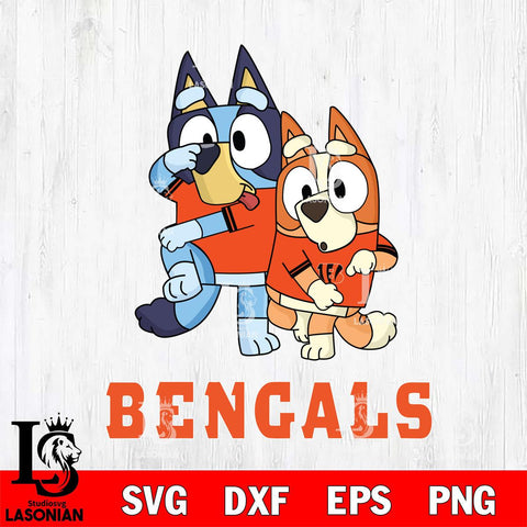 Cincinnati Bengals Bluey Chilli Dance Mode Svg Eps Dxf Png File, Digital Download, Instant Download